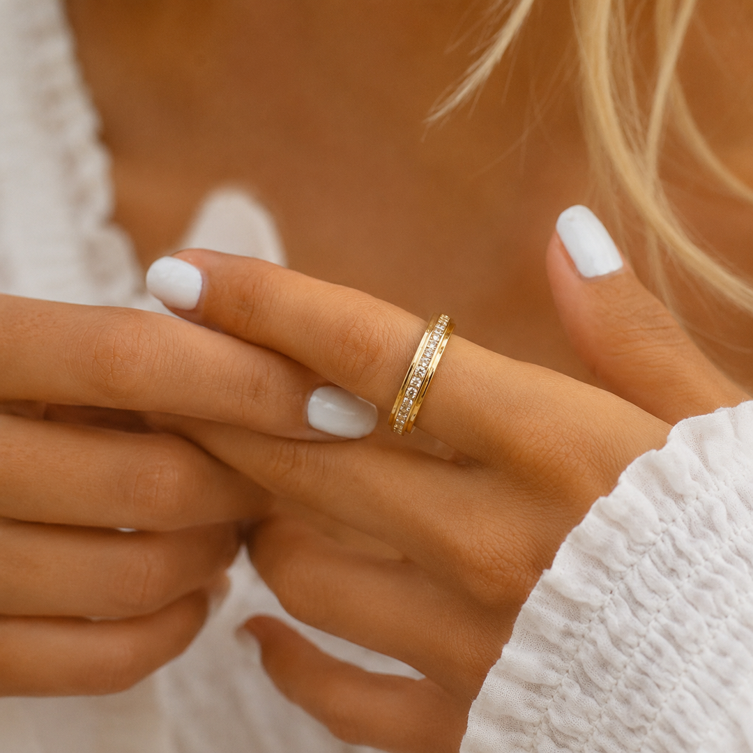 CalmAura Spinner Ring